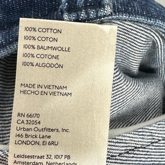 Free People Printed A-Line Denim Shorts - Picture 5 of 5